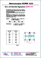 Abmessungen SUPER 1/2/3