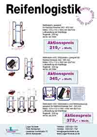 Lagertechnik Aktionsangebote Reifenlogistik