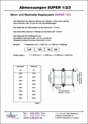 Mablatt Regalsystem SUPER 1-2-3. Zum Download auf die Detailseite gehen