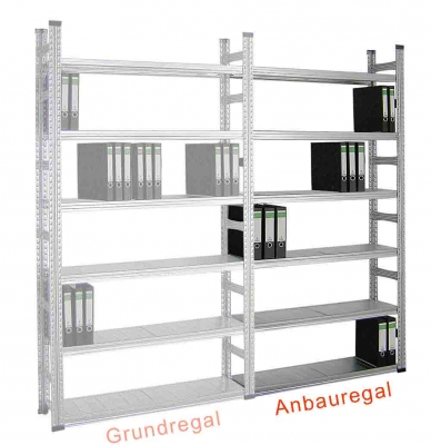 Akten-Anbauregal SUPER 1 einseitig, FL 600