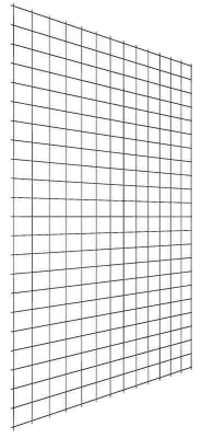 Gitterrckwand fr SUPER + UNIRACK H=2500